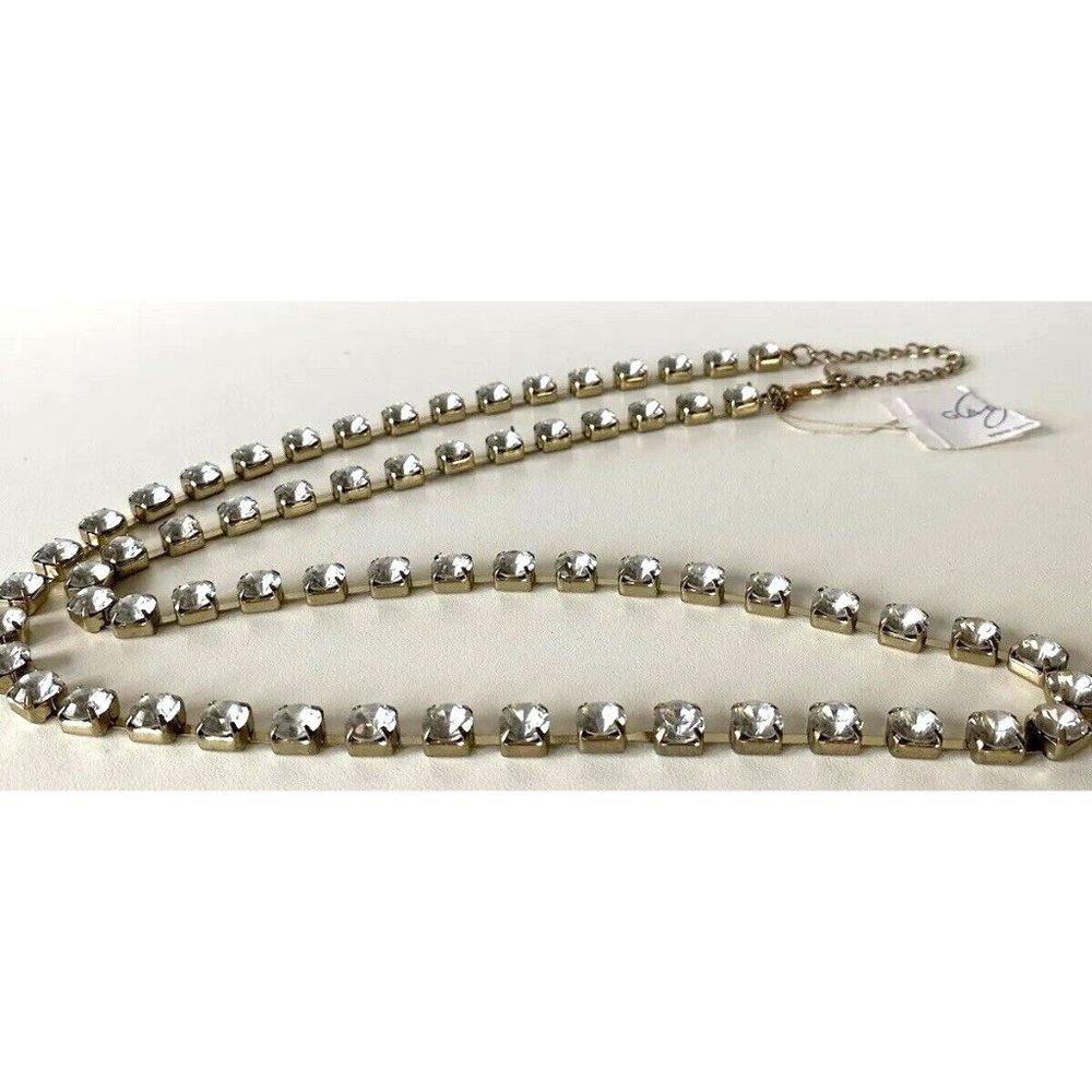 Fancy Diamond Like Belt Ladies, New 34” Long